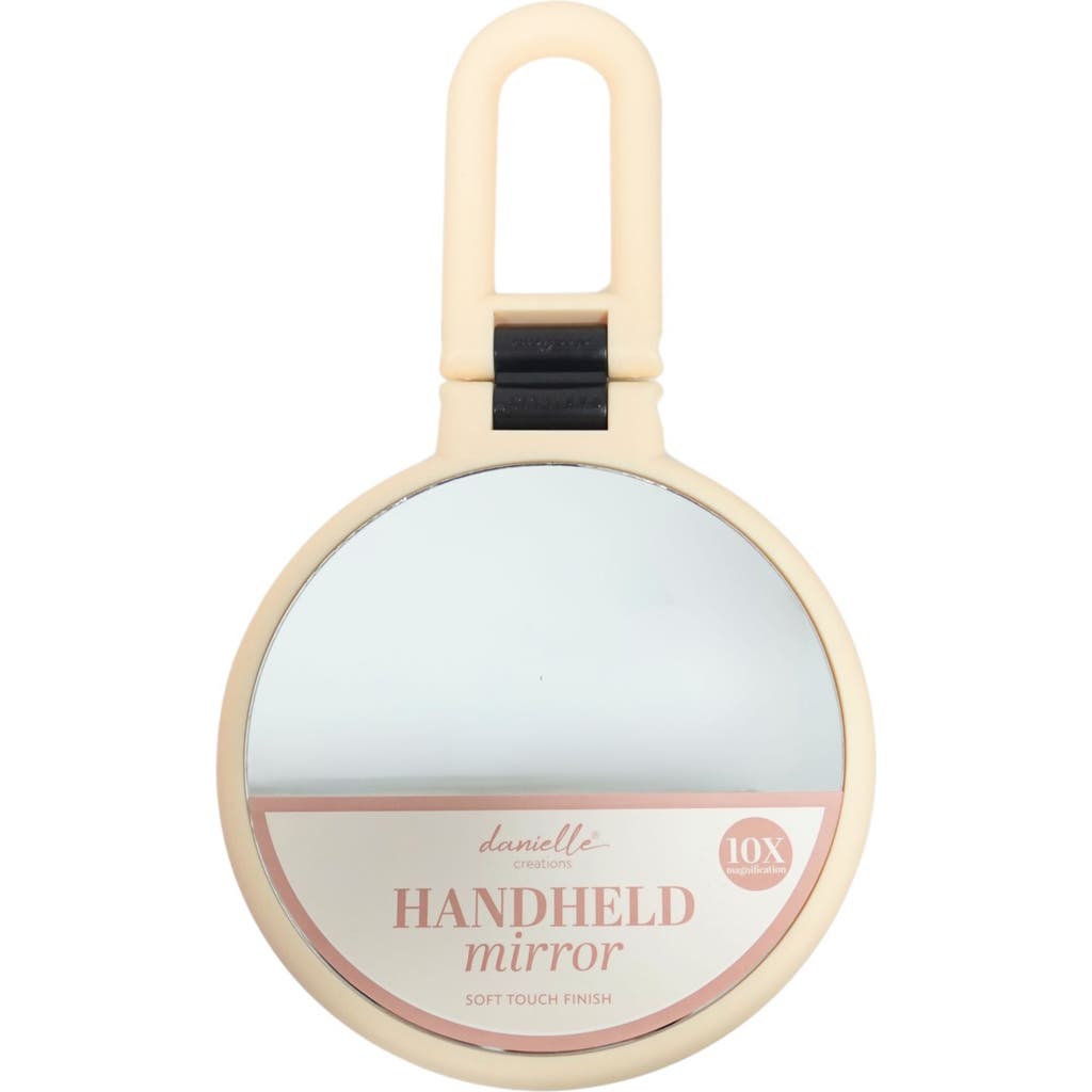 Danielle Handheld Mirror With 10x Magnification In Brown