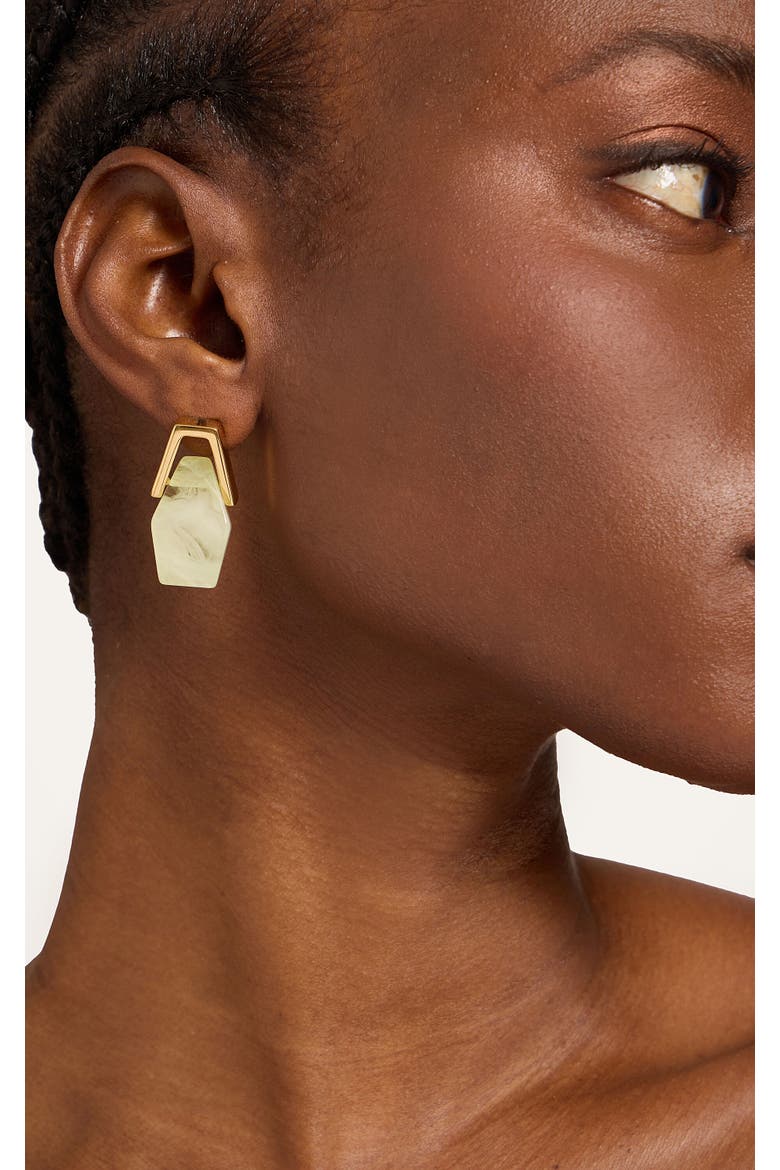 Portal Earrings, Main, color, Green