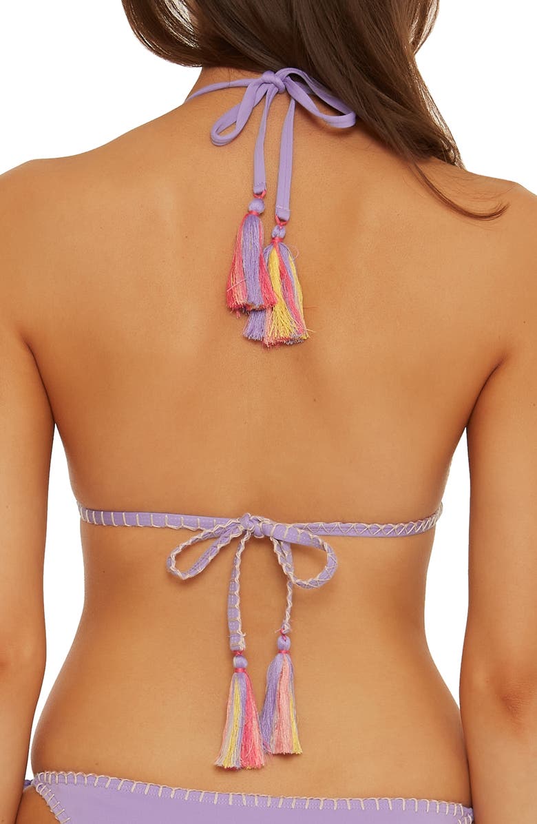 Isabella Rose Hippie Daze Lace Triangle Bikini Top, Alternate, color,