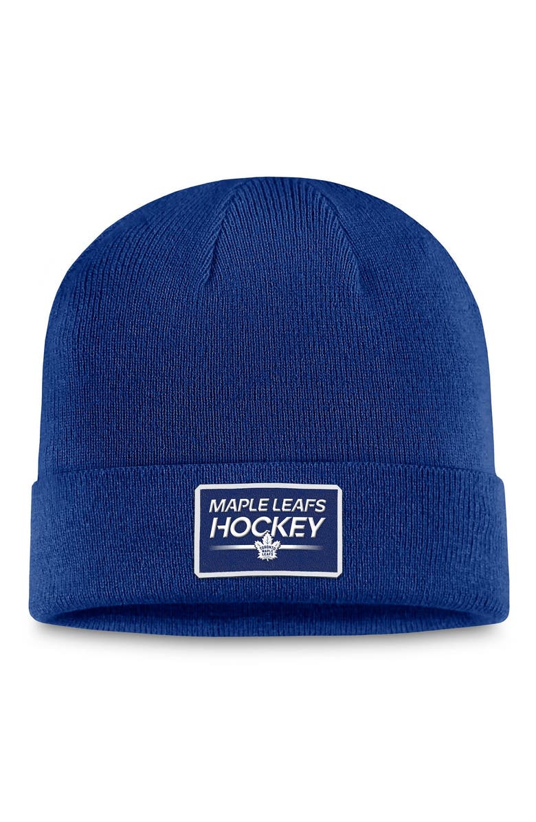 FANATICS Men's Fanatics Branded  Blue Toronto Maple Leafs Authentic Pro Cuffed Knit Hat, Main, color, Blue