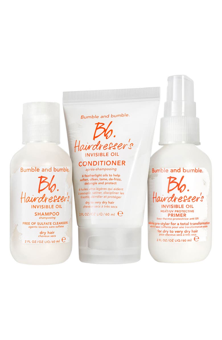 Bumble and bumble. Travel-Size Hydrating + Frizz Reducing Hair Set (Limited Edition) $48 Value, Main, color, 