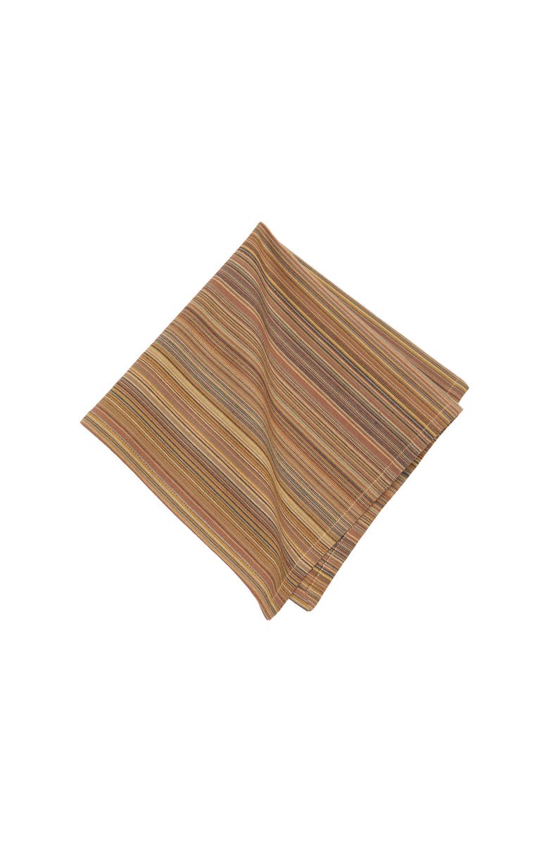C&F Home Cedar Stripes Napkin Set of 6, Alternate, color, Brown