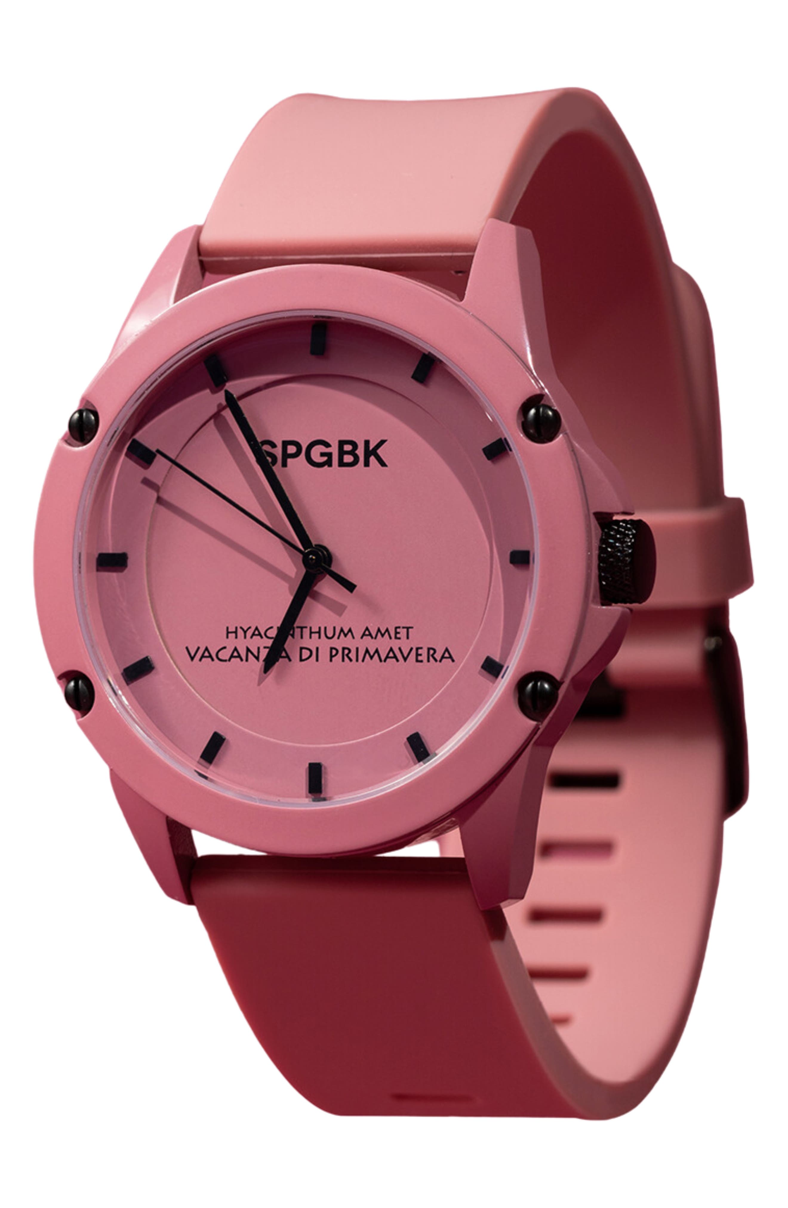SPGBK Watches Brentwood Silicone Strap Watch, 44mm