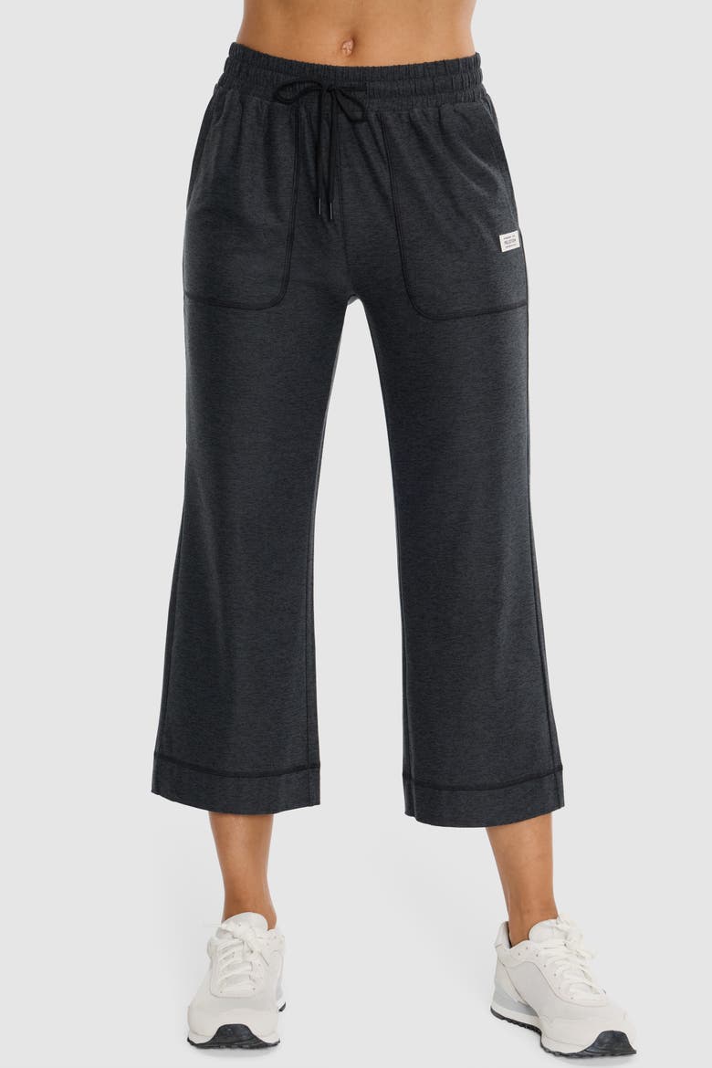 Dreamblend Wide Leg Cropped Pant, Main, color, Heather Grey