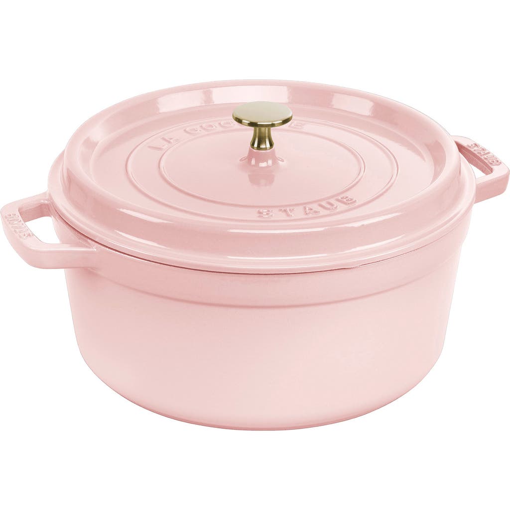Staub 7-Quart Enameled Cast Iron Dutch Oven in Pink at Nordstrom