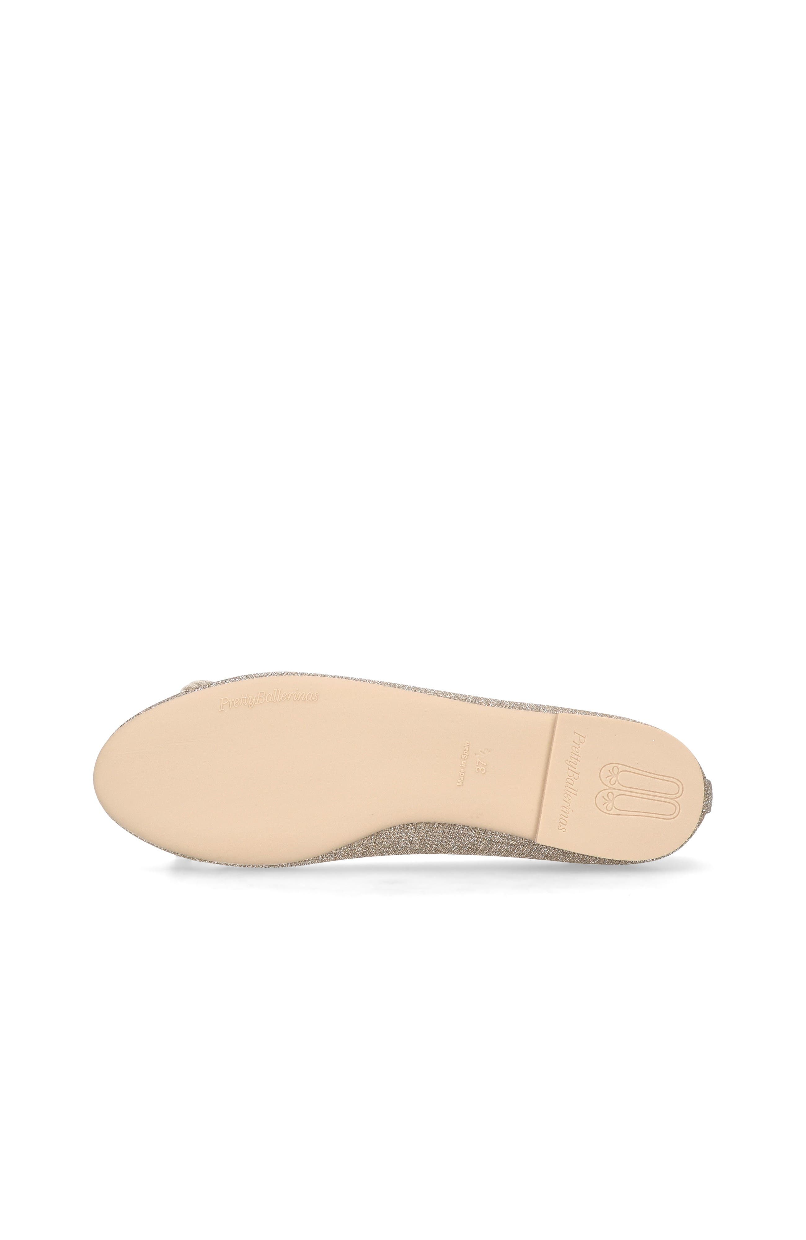Pretty Ballerinas Round Toe Glittery Ballet Flat, Alternate, color, Gold