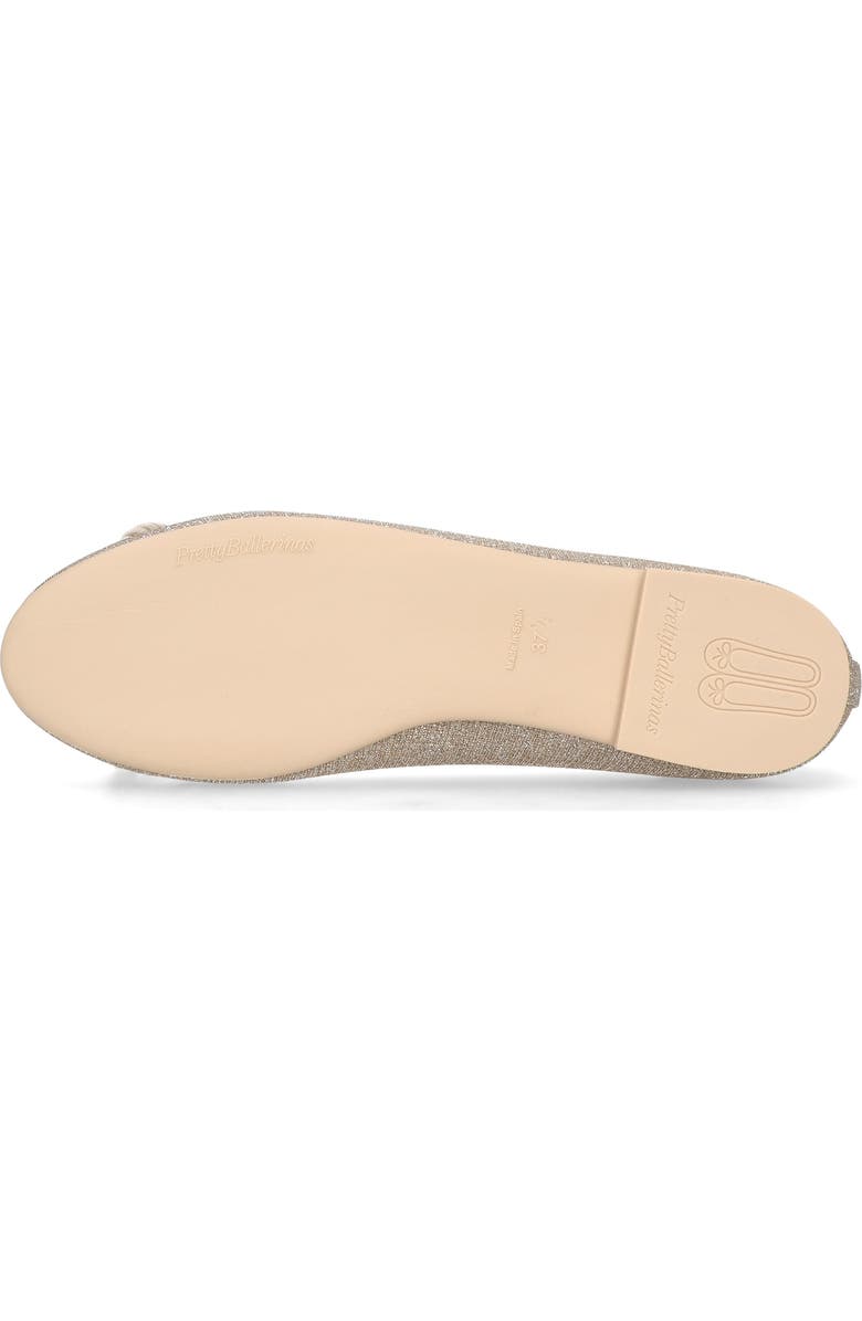 Pretty Ballerinas Round Toe Glittery Ballet Flat, Alternate, color, Gold