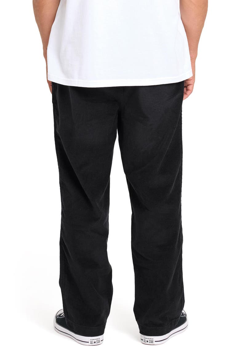 Larry Layback Corduroy Pants, Alternate, color, BLACK