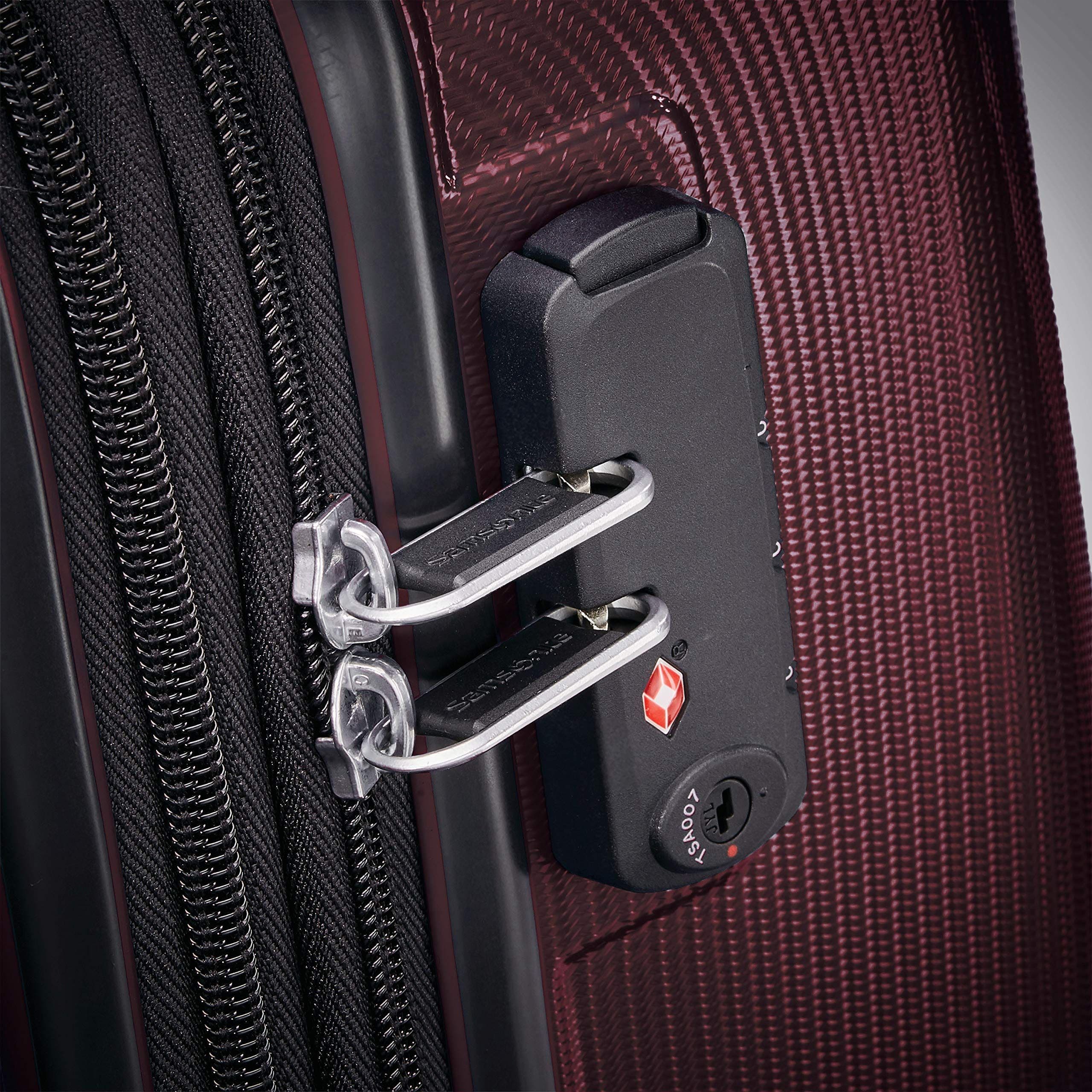 Samsonite Winfield 3 DLX Checked-Medium Spinner, Alternate, color, Burgundy