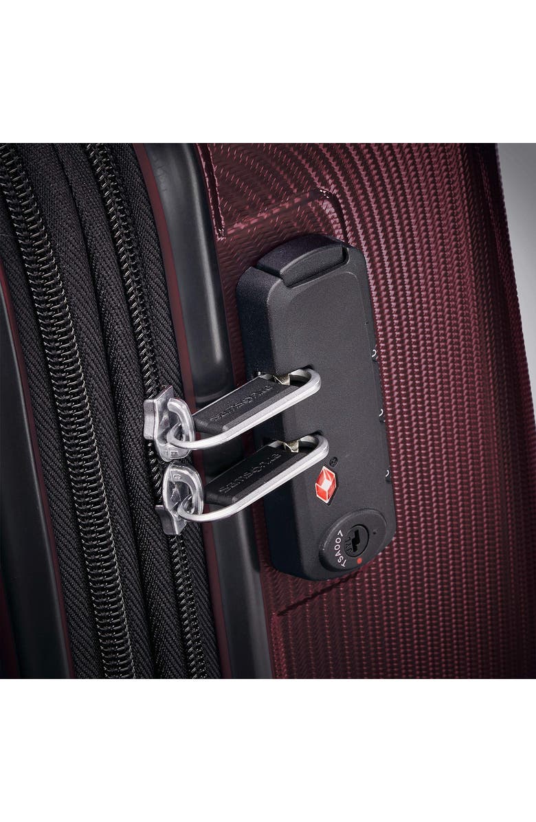 Samsonite Winfield 3 DLX Checked-Medium Spinner, Alternate, color, Burgundy