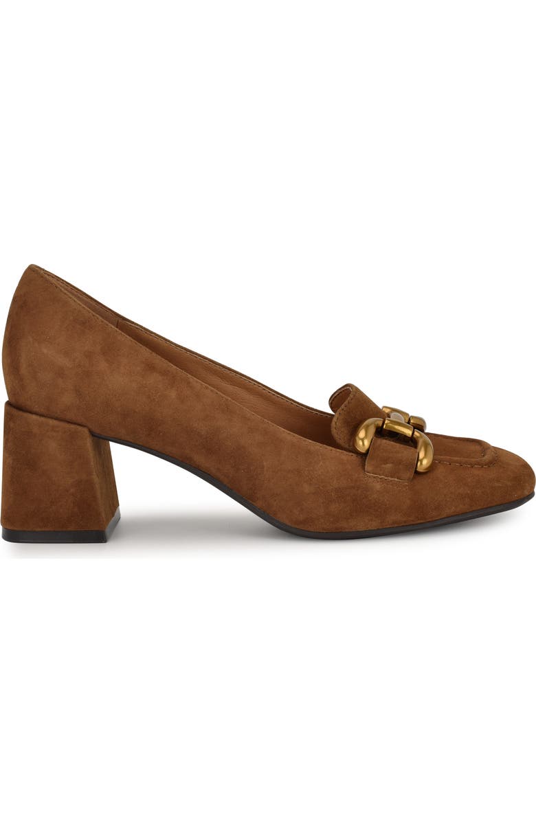 Nine West Veepe Bit Loafer Pump, Alternate, color, Dark Natural