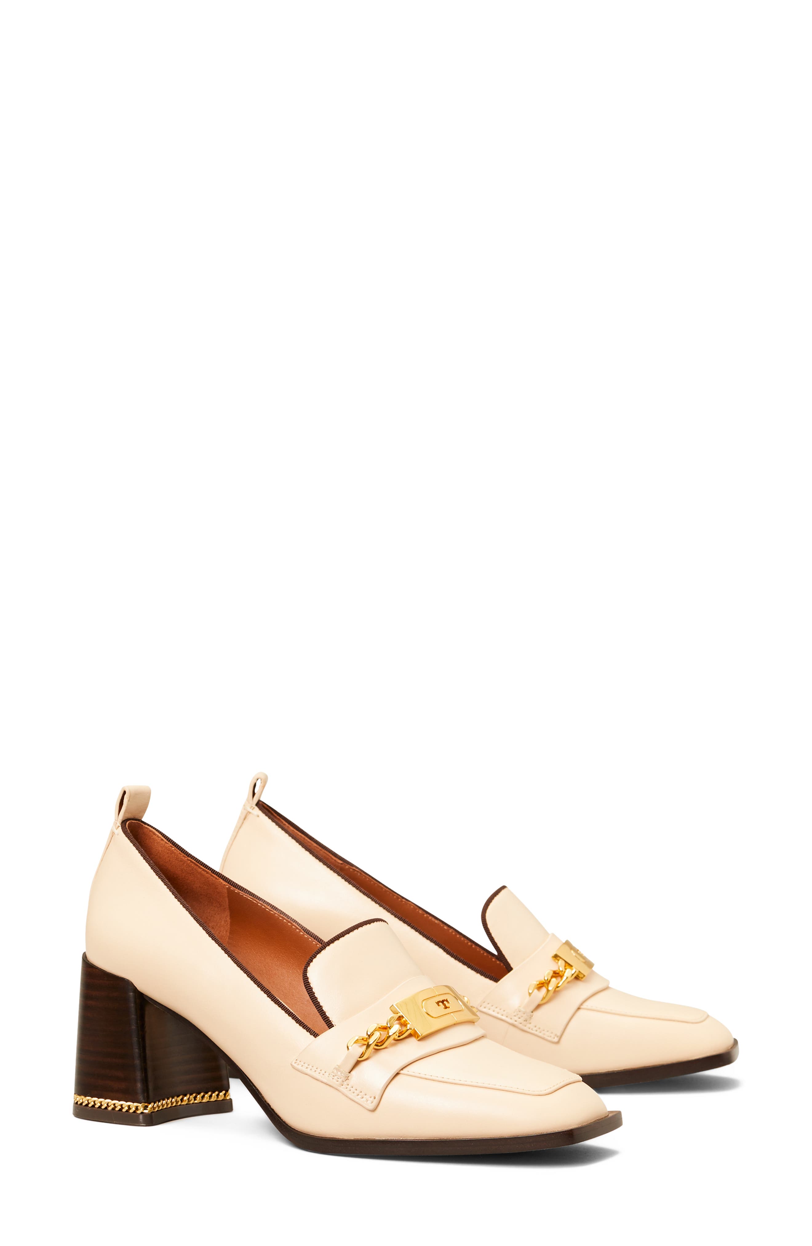 Ruby Loafer Pump, Main, color, DULCE DE LECHE / COCONUT