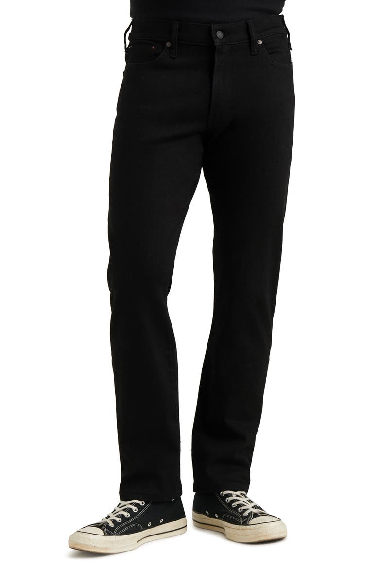 363 Advanced Stretch Straight Leg Jeans, Main, color, BLACK RINSE