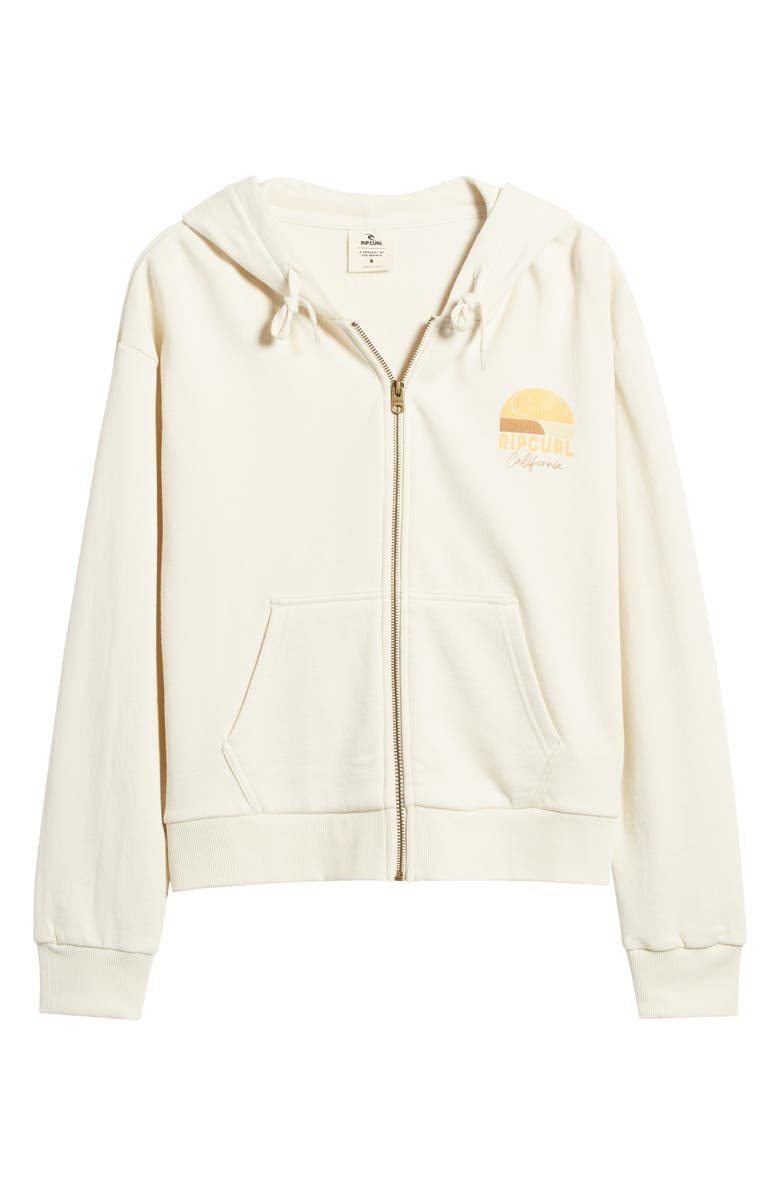 Rip Curl Line-Up Cotton Graphic Zip-Up Hoodie, Alternate, color,