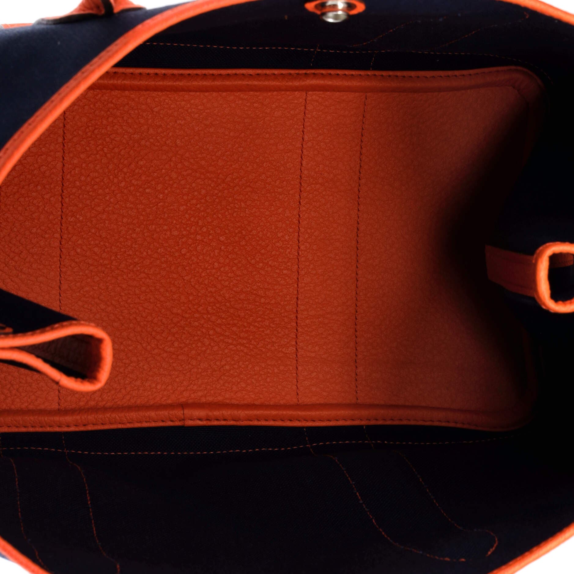 Pre-Owned Hermes Garden Party Tote Toile and Leather 36, Alternate, color, Bleu Nuit