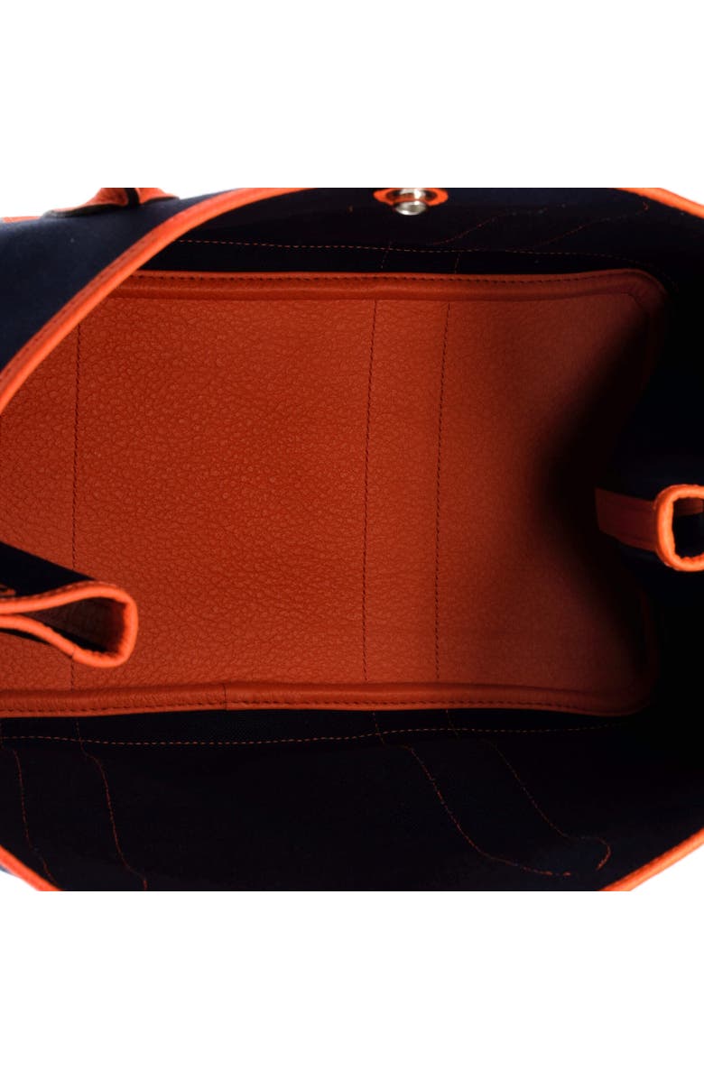 Pre-Owned Hermes Garden Party Tote Toile and Leather 36, Alternate, color, Bleu Nuit