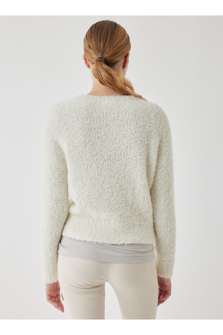 Alpaca Loup Long Sleeve Crewneck, Alternate, color, NACRE