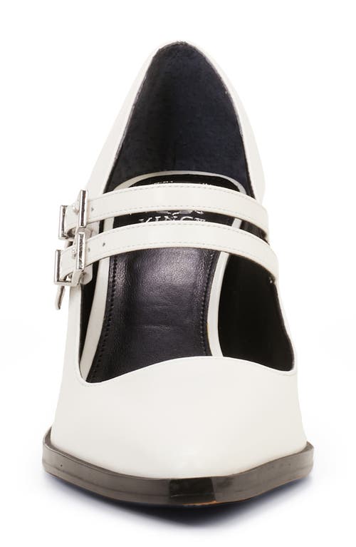 Vince Camuto Gessyca Double Buckle Pump In Coconut Cream