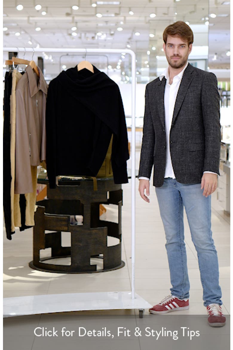 Drape Neck Wool & Cashmere Sweater video