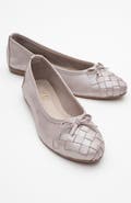 Forever & Always Shoes Nopos Leather Cap Toe Ballet Flat