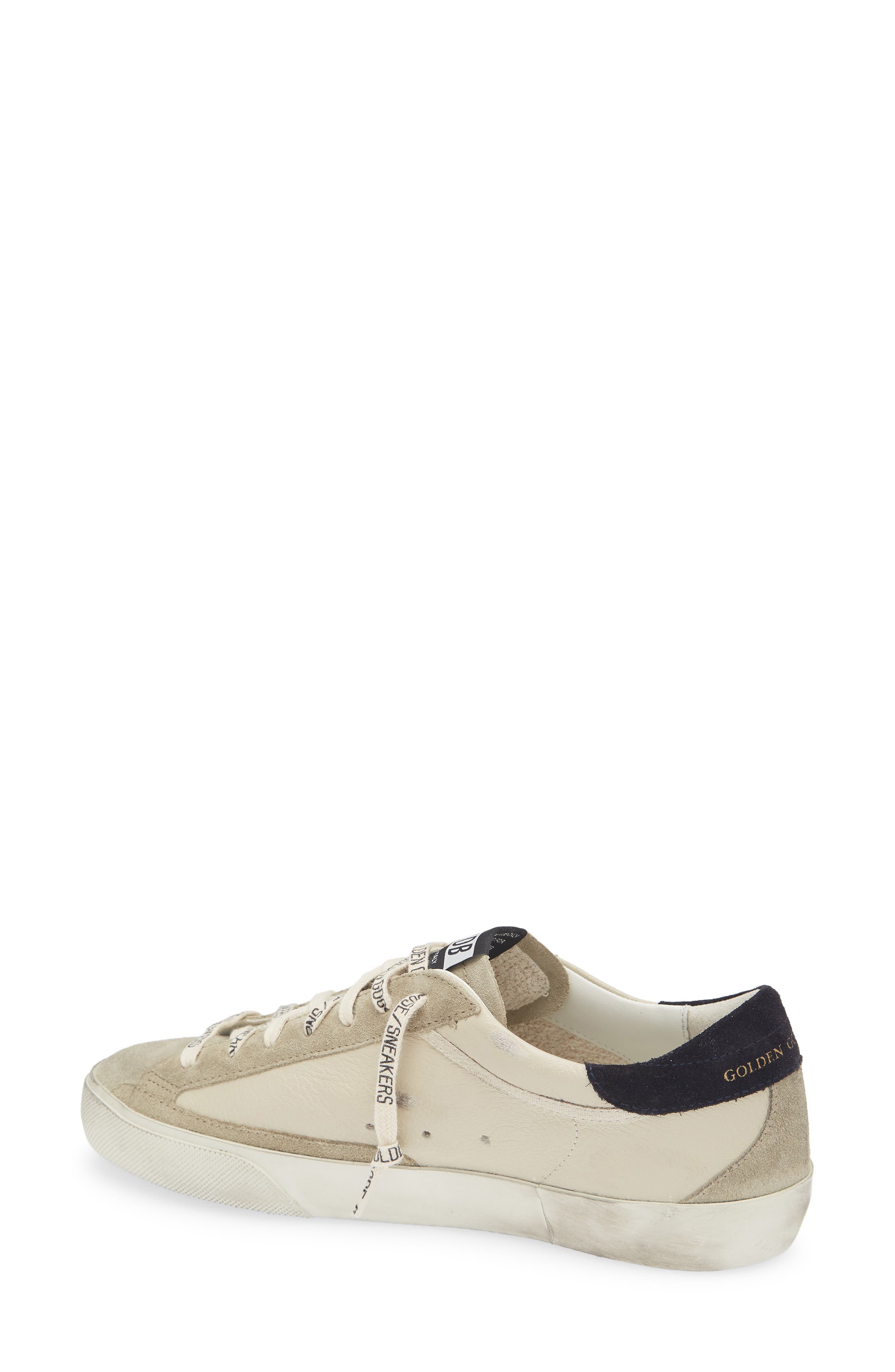 Golden Goose Super-Star Sneaker, Alternate, color, Cream/Grey/Olive Green/Blue