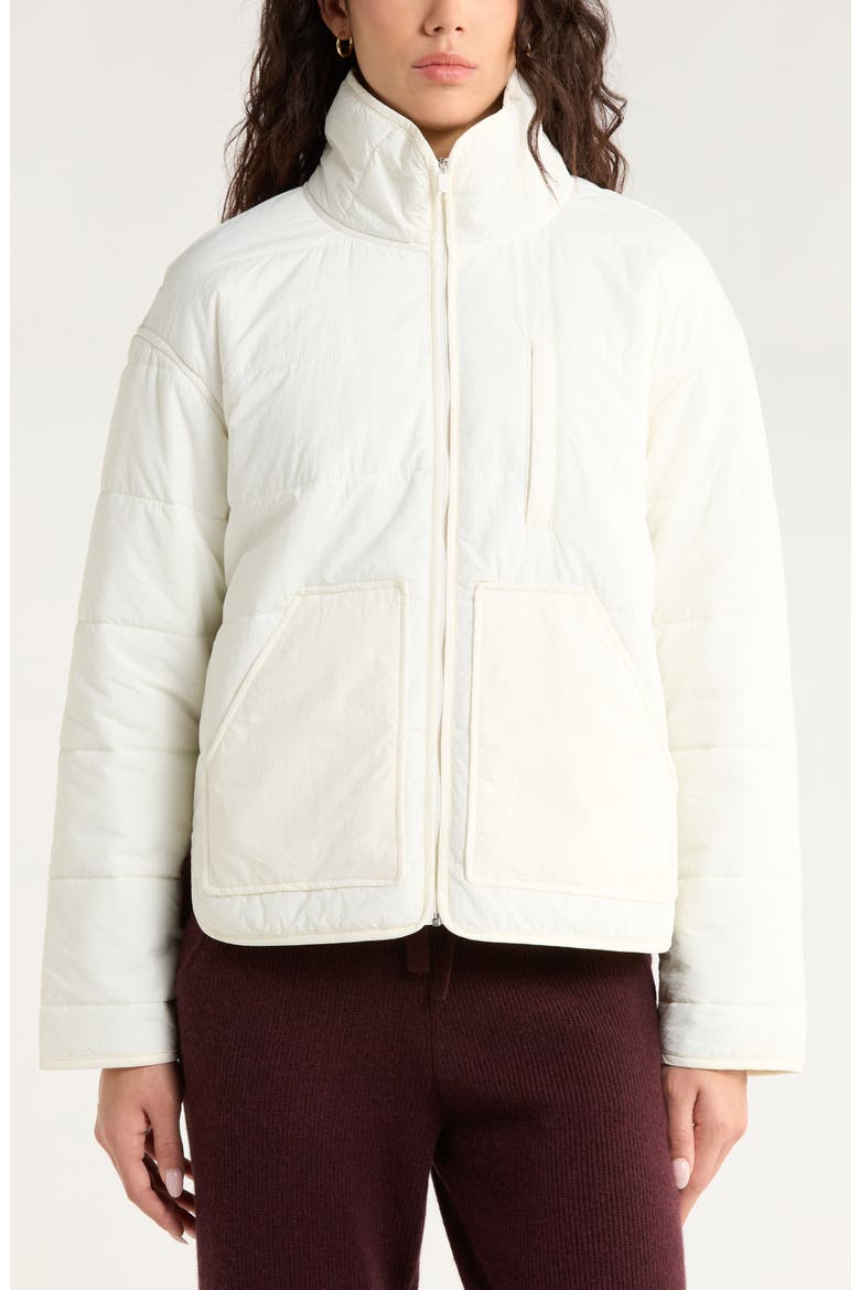 Quilted Packable Jacket, Alternate, color, IVORY EGRET