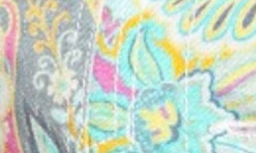 Apny Print Denim Jacket In Multi