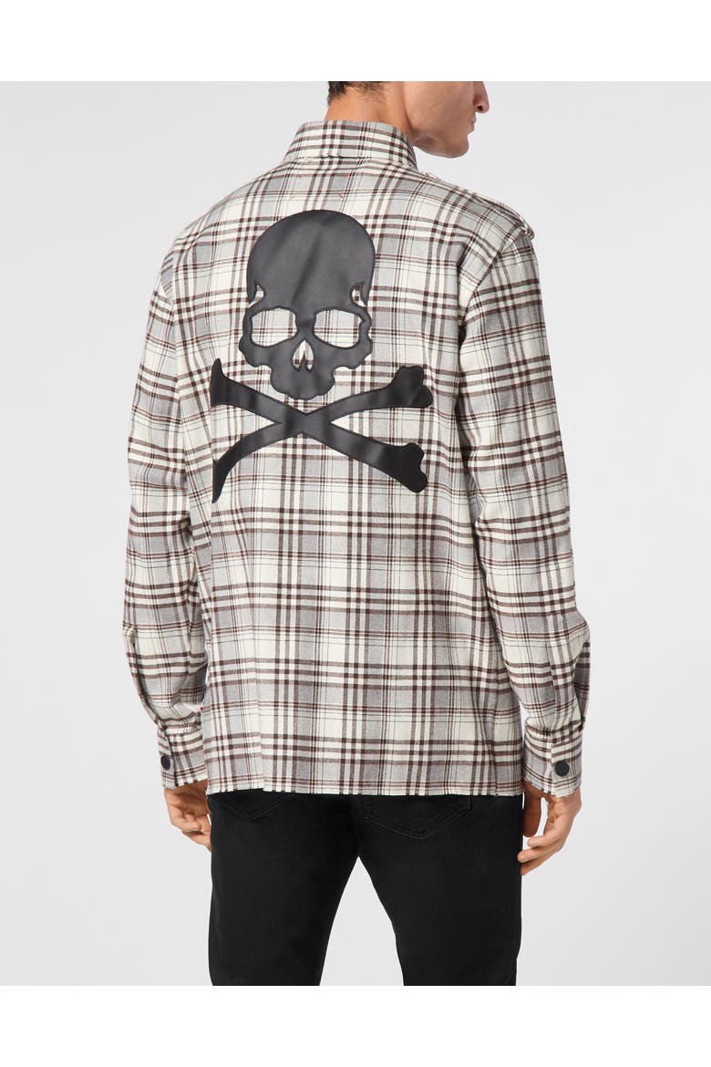 Shirt Oversize Fit Skull&Bones Men, Alternate, color, beige