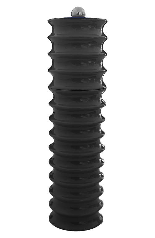 Addison Ross London Twister Lacquer Wood Mill In Black