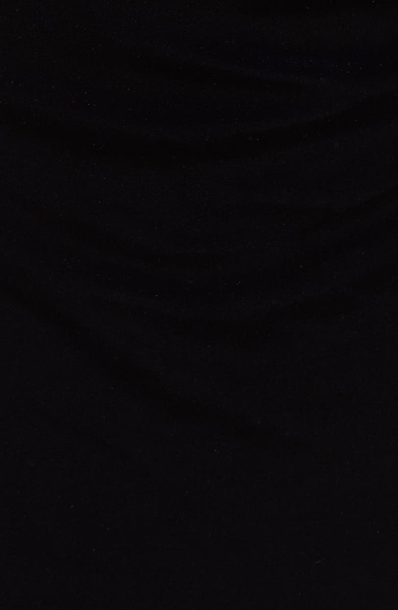 Vince Camuto Mesh Panel Embellished Velvet Gown, Alternate, color, 