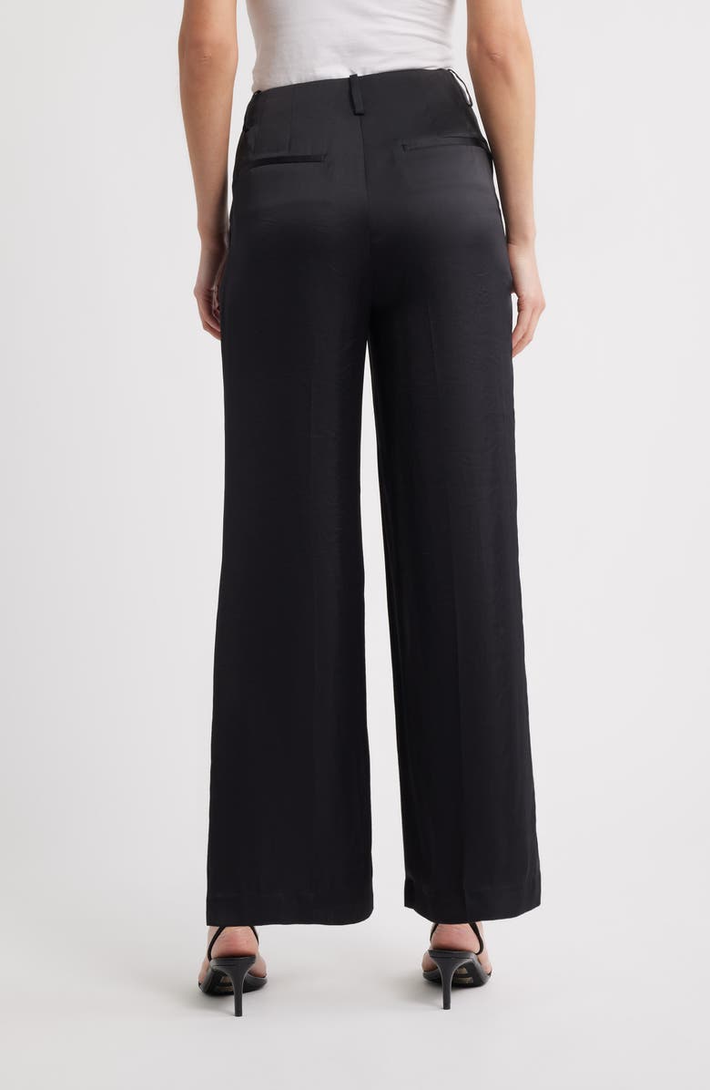 Theory Clean Waist Straight Leg Pants, Alternate, color, Black