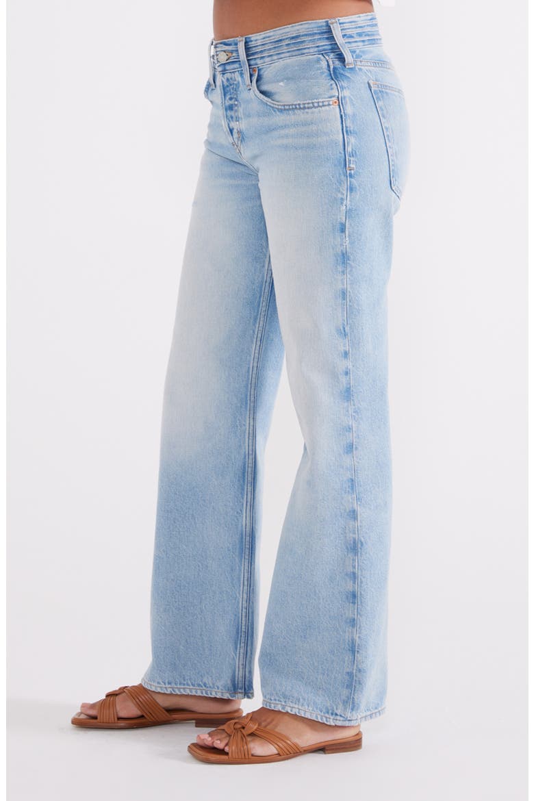 Bianca Banded High Waist Bootcut Jeans, Alternate, color, SALADITA