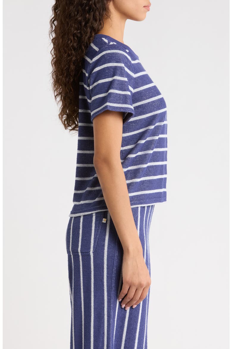 Stripe Beach Terry T-Shirt, Alternate, color, BAY BLUE AND WHITE STRIPE