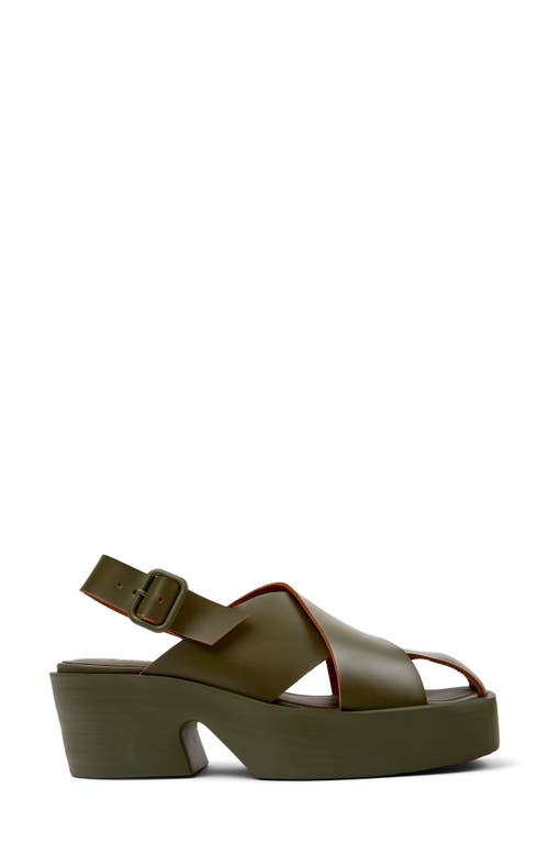 Camper Billie Sandals In Medium Green