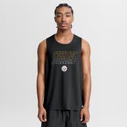 Nike Men's Nike Black Pittsburgh Steelers Kickoff Miler Dri-FIT Tank Top