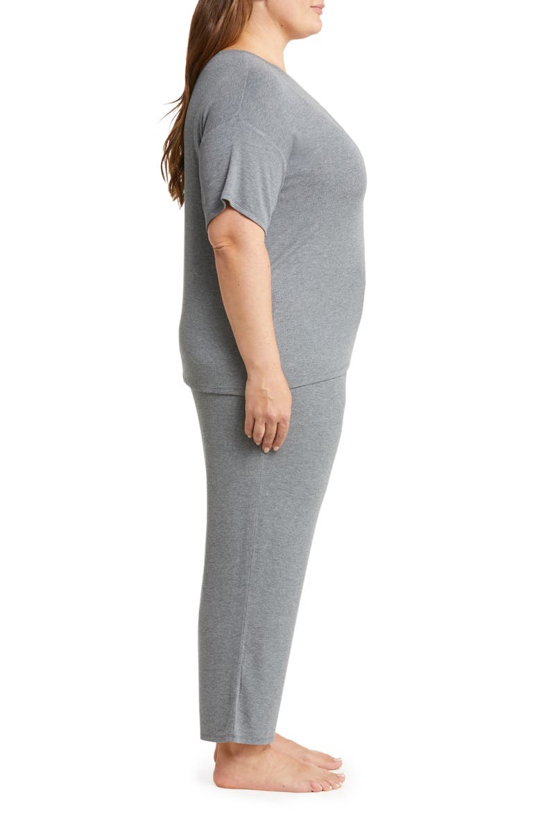 Nordstrom Moonlight Eco Easy Rib Pajamas, Alternate, color, Grey Dark Heather