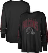 '47 Women's '47 Black Atlanta Falcons Tom Cat Lightweight Long Sleeve T-Shirt