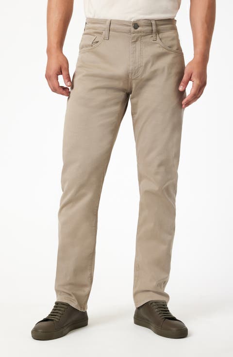 Zach Straight Leg Casual Twill Pants (Regular, Big & Tall)