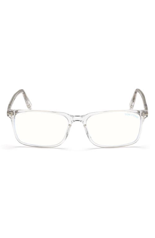 Tom Ford 56mm Rectangular Blue Light Blocking Optical Glasses