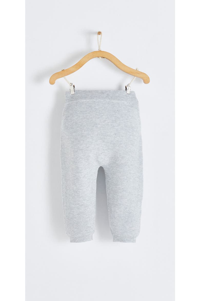 Premium Peruvian Pima Cotton My First Knit Knitted Cardigan & Pants Set for Infant, Alternate, color, GREY/MELANGE