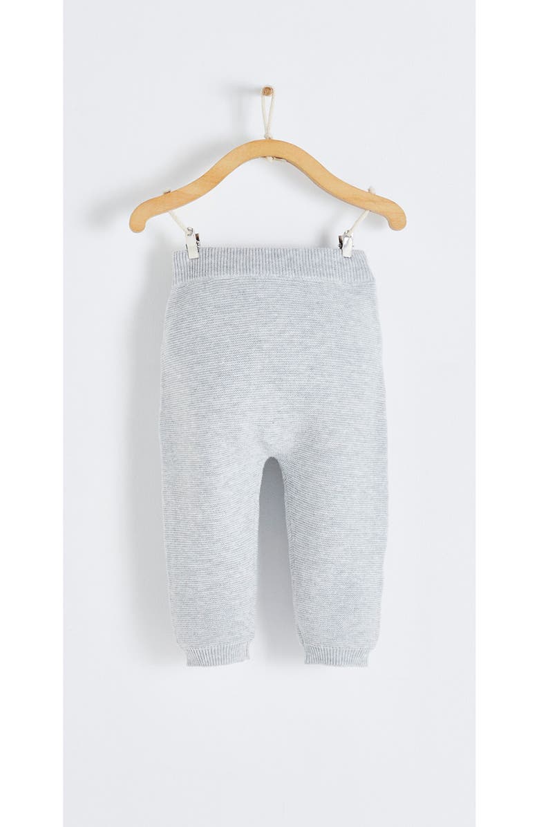 Babycottons Premium Peruvian Pima Cotton My First Knit Knitted Cardigan & Pants Set for Infant, Alternate, color, Grey/Melange