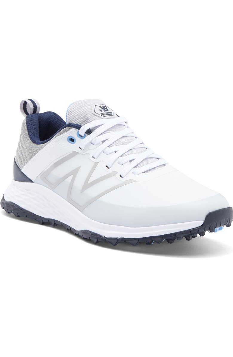 NEW BALANCE GOLF Fresh Foam Contend v2 Golf Shoe, Main, color, White / Blue