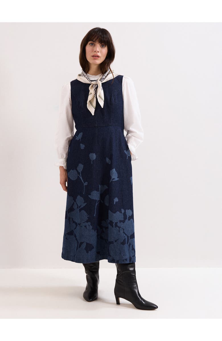 Phase Eight Printed Satin-Finish Scarf, Alternate, color, Cream