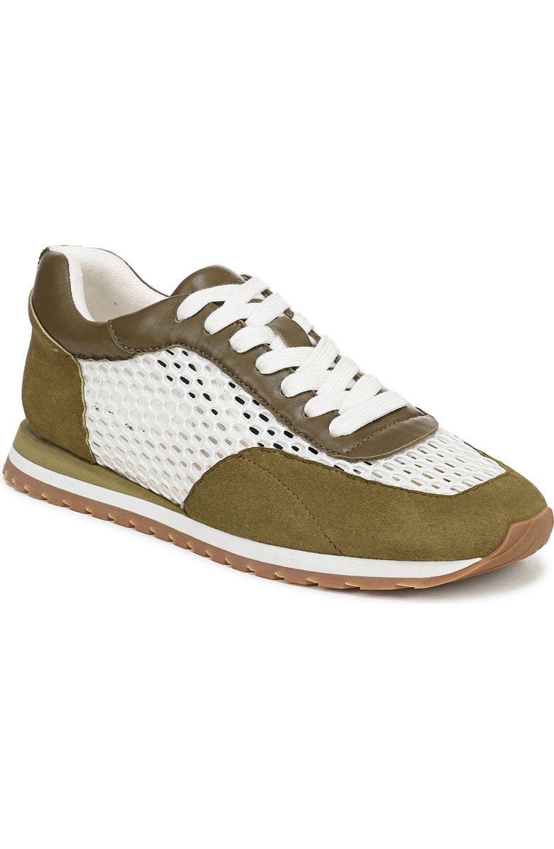Favorite Daughter Sophia Mesh Sneaker, Main, color, Moss Green/White