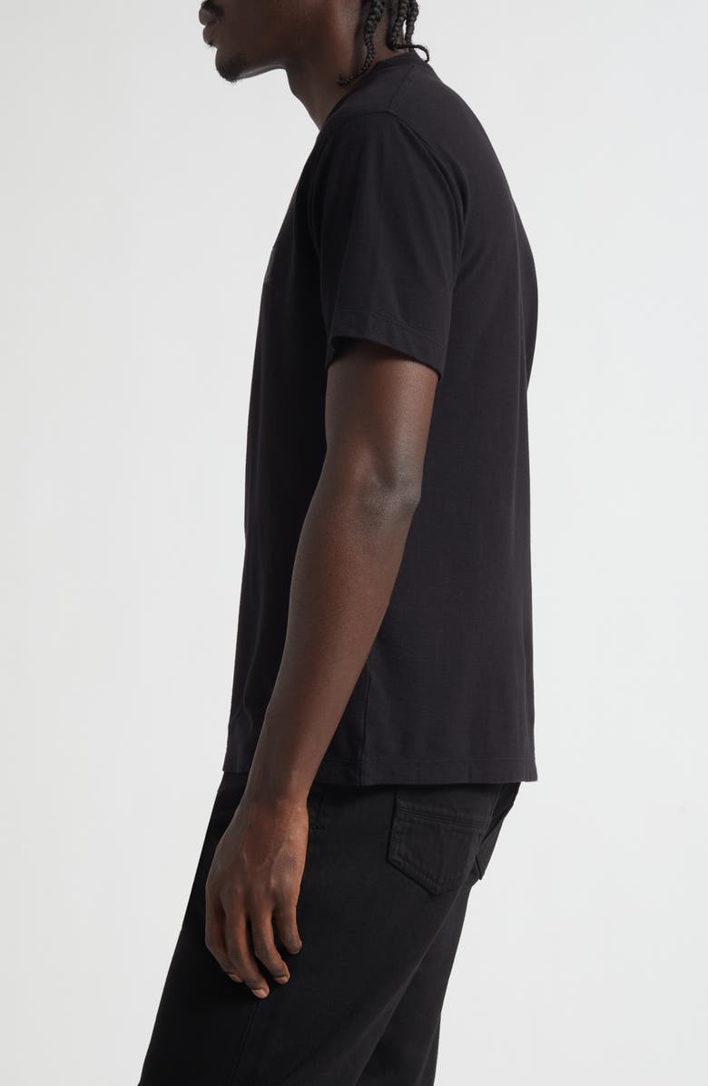 Stone Island Ghost Compass Patch T-Shirt, Alternate, color, V0029 Black