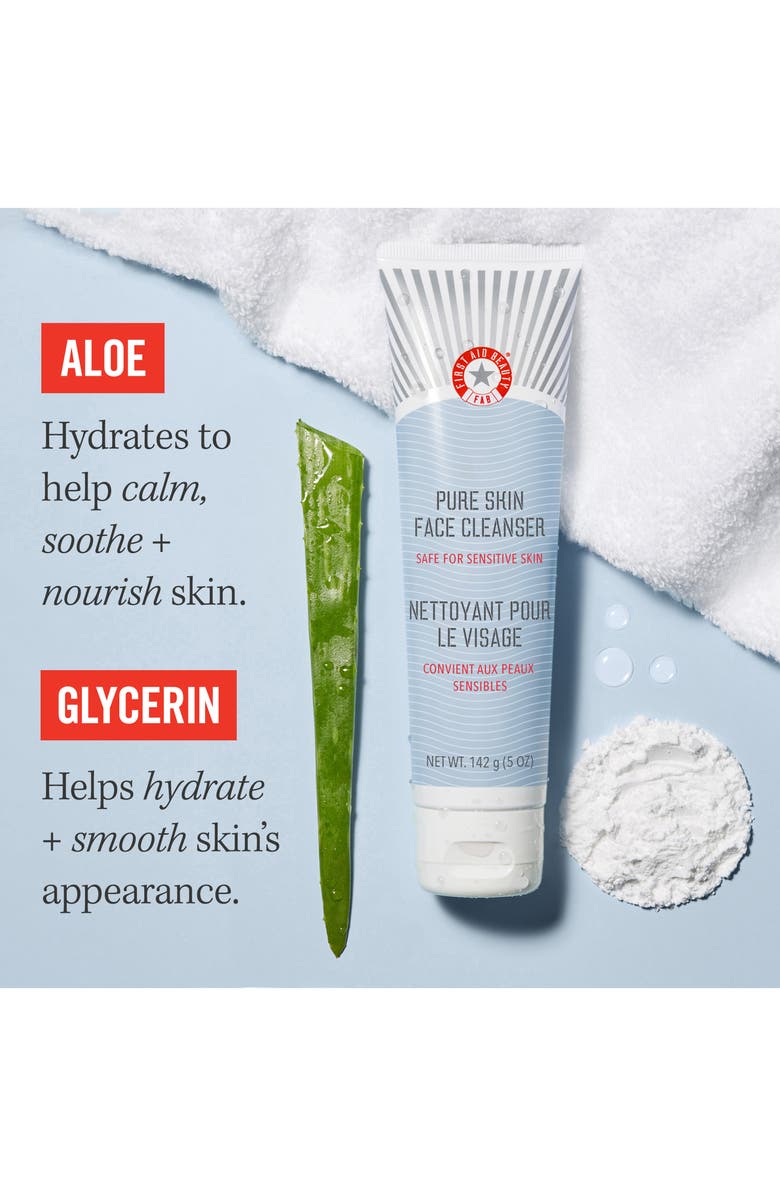 First Aid Beauty Pure Skin Face Cleanser, Alternate, color,