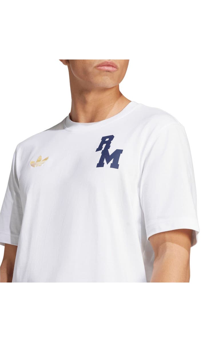 adidas Originals Men's adidas Originals White Real Madrid Varsity Pack T-Shirt, Alternate, color,
