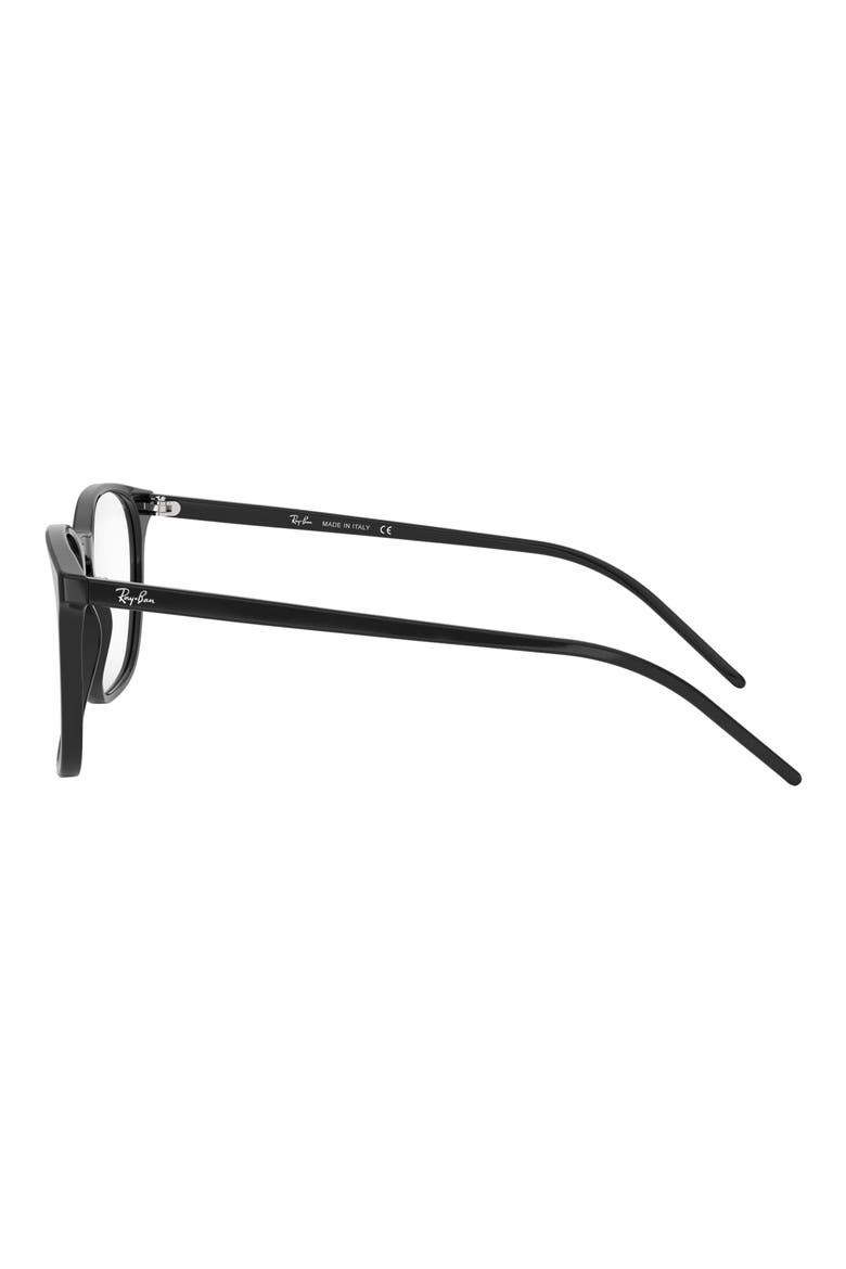 54mm Square Optical Glasses, Alternate, color, BLACK