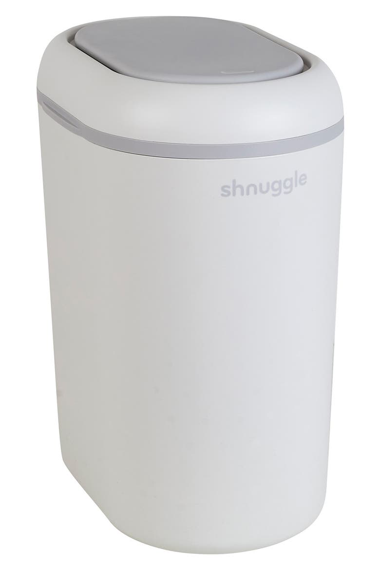 Diaper Disposal Bin, Main, color, WHITE/ GREY