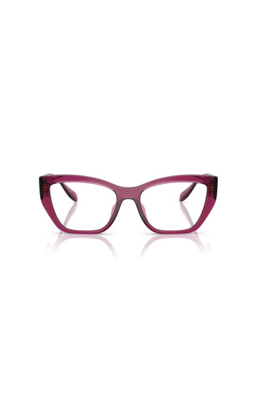 Michael Kors 54mm Square Optical Glasses In Red